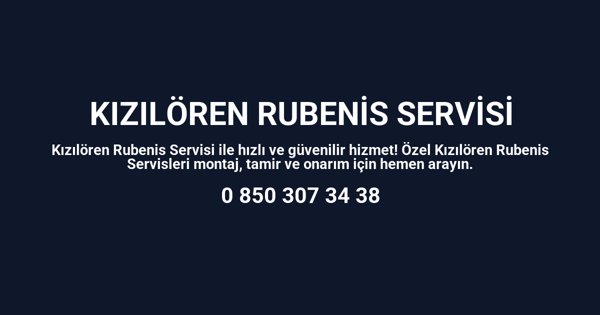 Kızılören Rubenis Servisi
